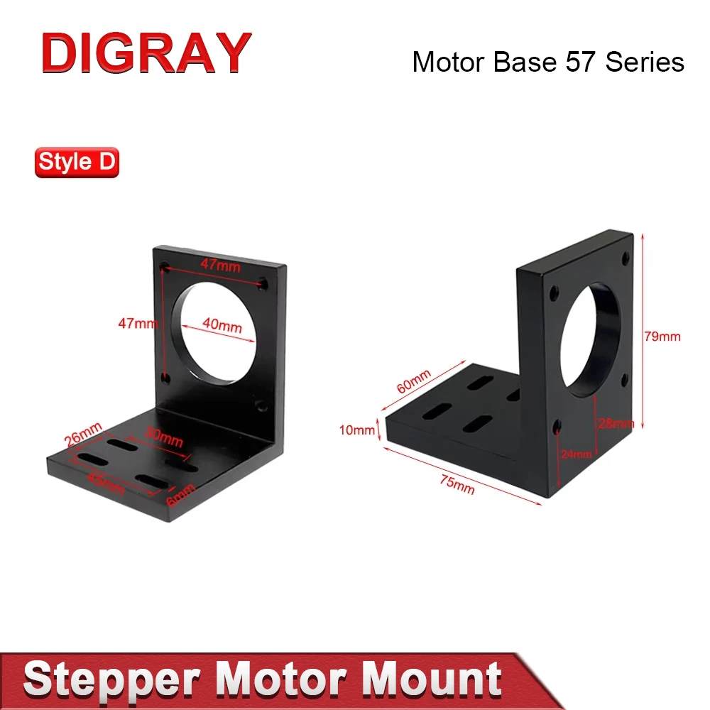 DIGRAY  Motor Base 57 Series Motor Aluminum Mounting Base Fastener Mounting Bracket Motor Fixing Base