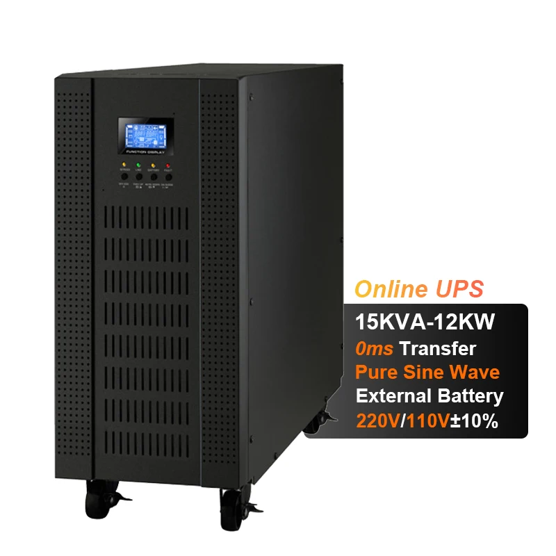 Cwups Factory Direct 15kva 12KW Online Ups Power Supply With 5 Minutes Backup Standby Power Ups For Bettery Computer And Server