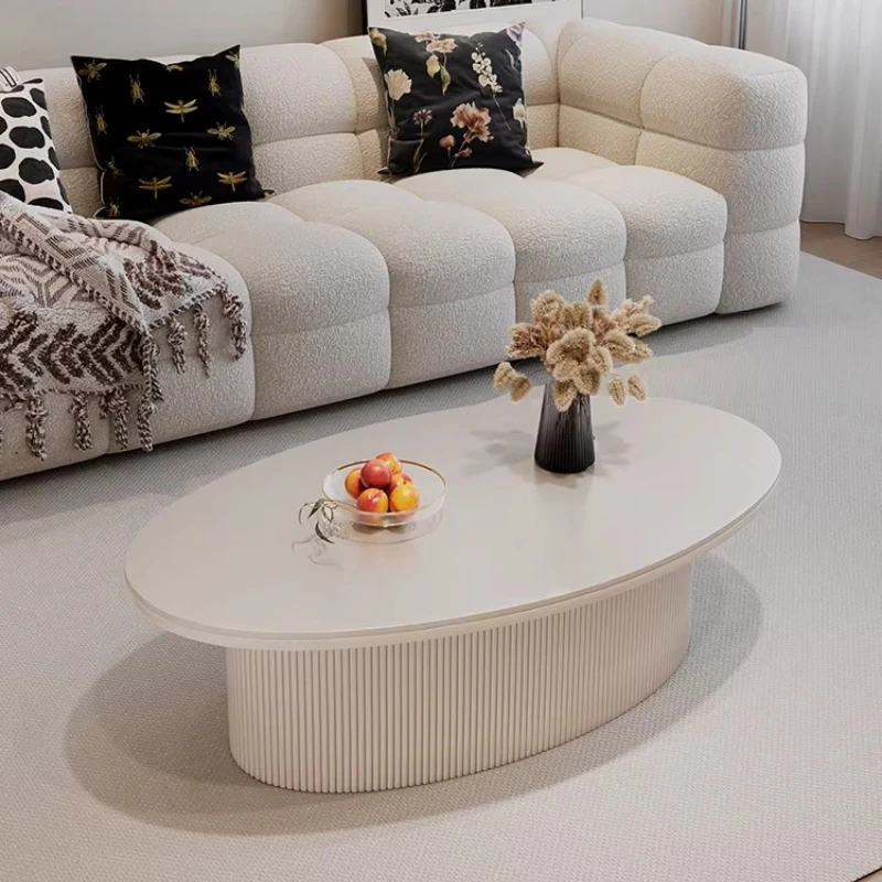 Mesa de Café Moderna e Simples, Decoração de Designer, Mesa de Café Luxuosa Nórdica, Estética Minimalista, Mesa Auxiliar para Móveis de Casa