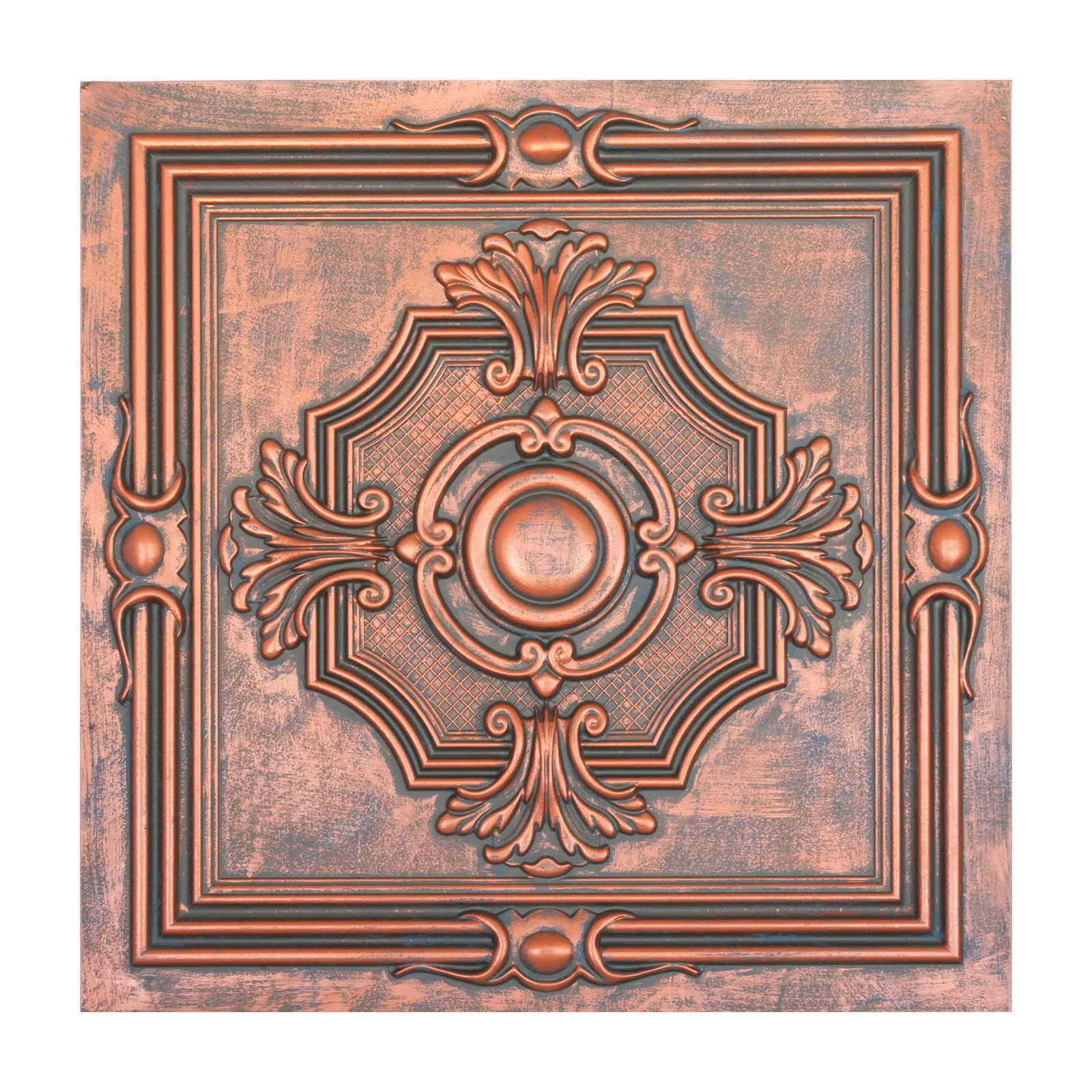 Ceiling tiles faux cafe pub restaurant well ceiling panels PL38 Rustic copper 10tiles/lot