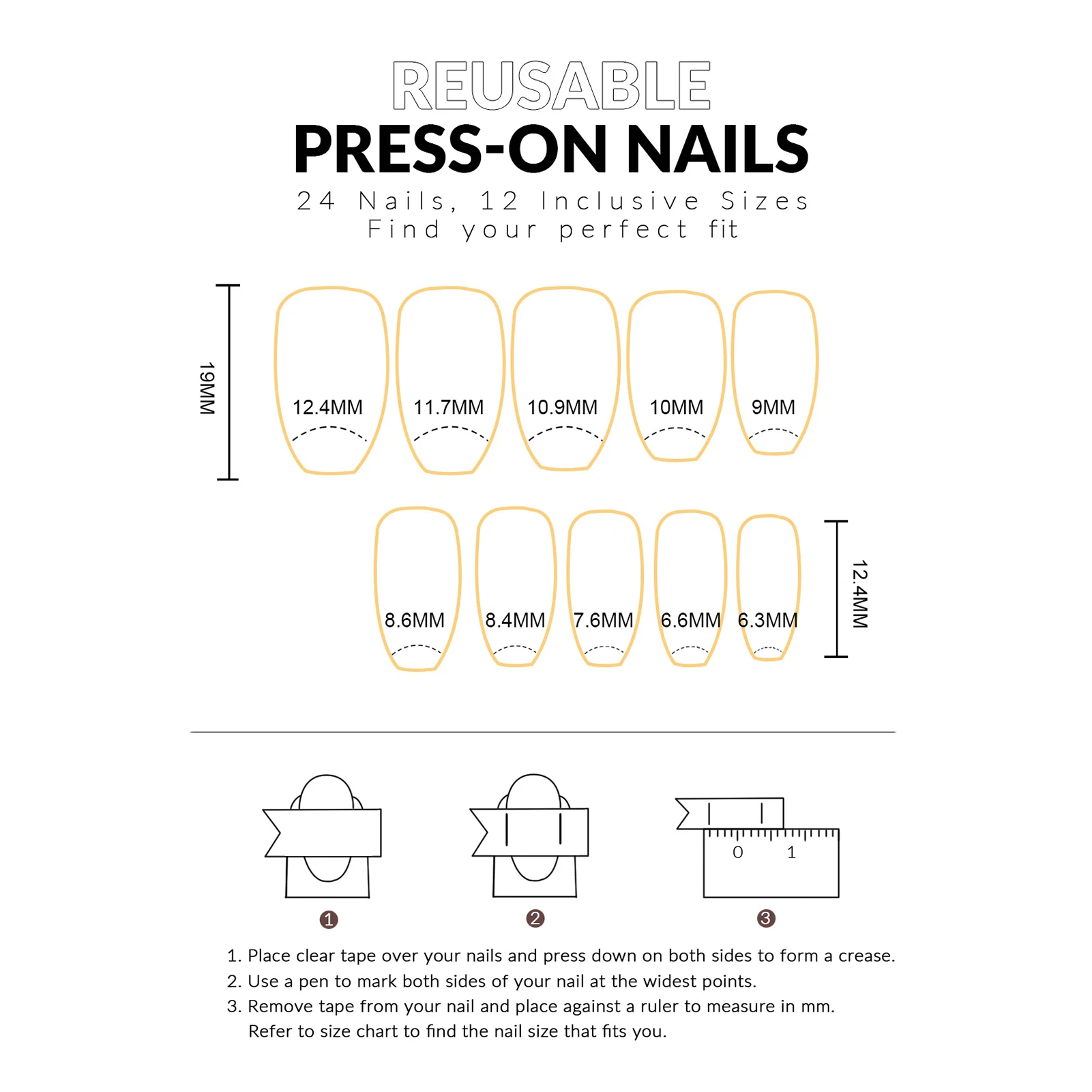 Glossy Nude  Press on Nails Natural Unbreakable Nail Simple Wear for Manicure Lovers and Beauty Bloggers