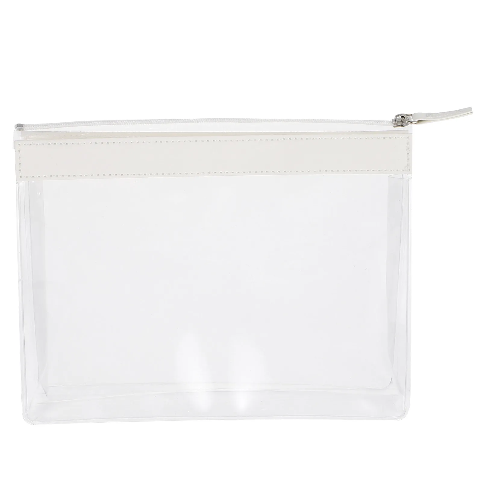 

1Pcs Waterproof Transparent Bag Zipper Plastic Makeup Storage Organizer Chic Wash Bag Portable for Travel Daily Use