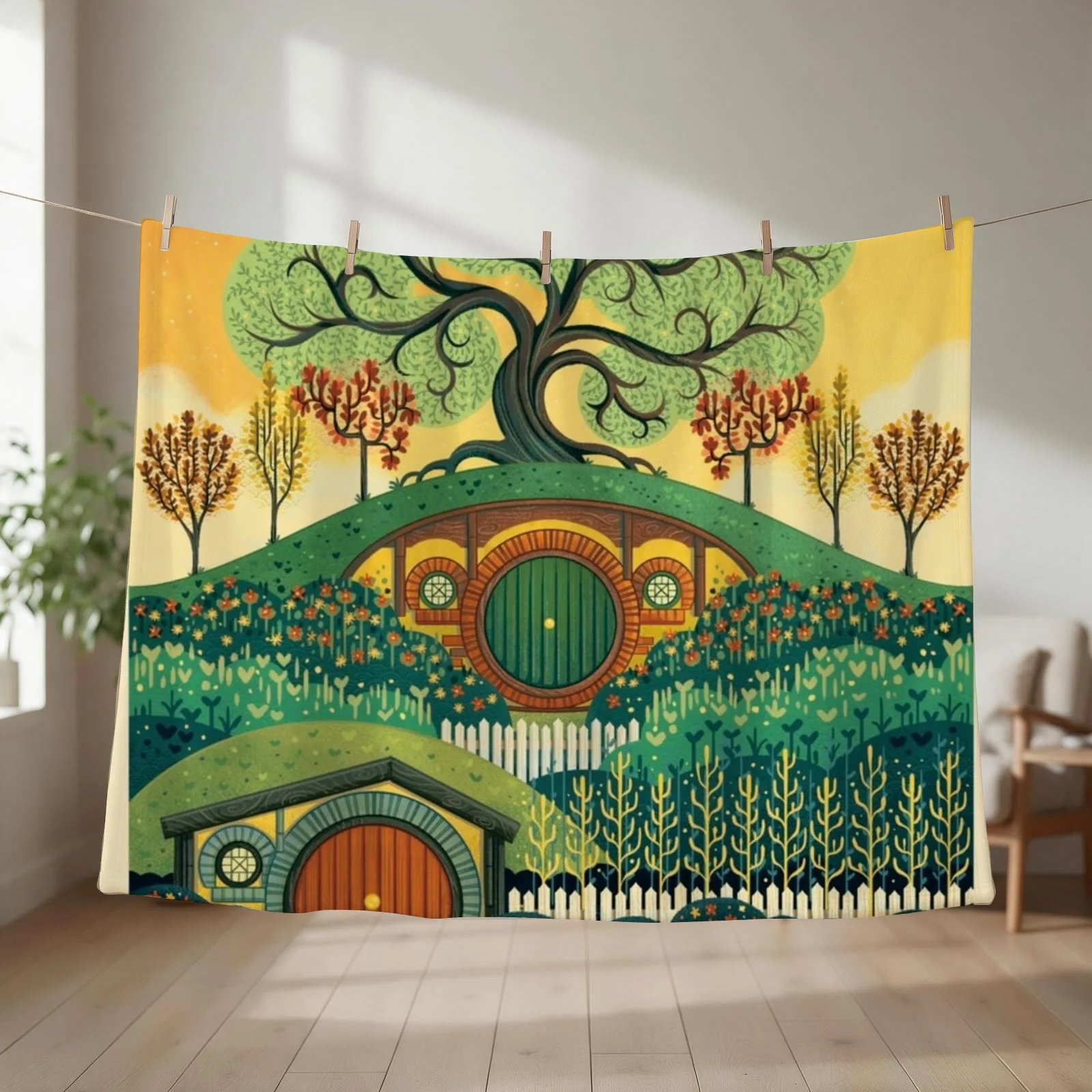 visit the shine poster-1 Throw Blanket Thins Vintage anime Hairys Blankets
