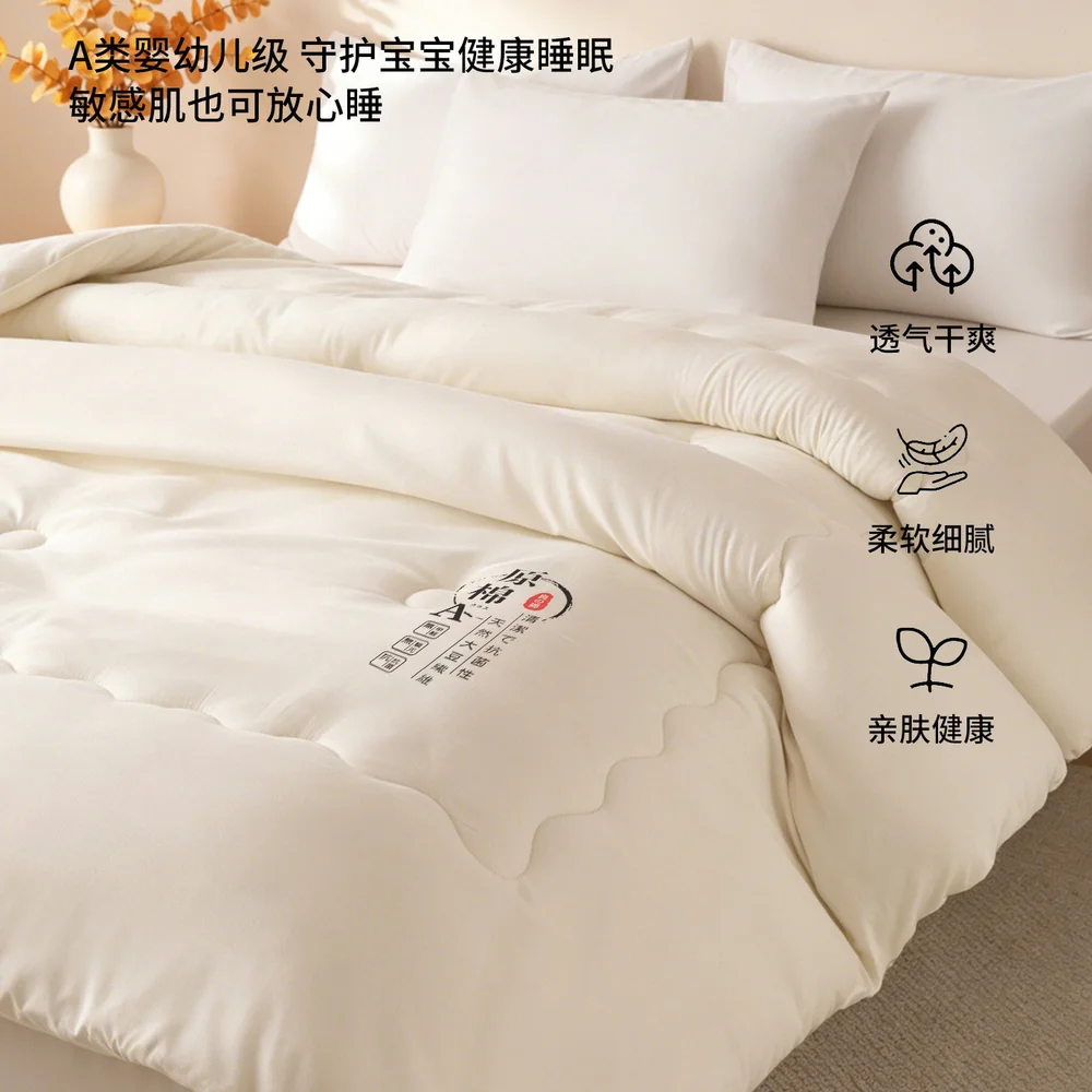 Soybean Fiber Blanket For Warmth Core For Dormitory Single Person Winter Blanket Thick Mattress For All Seasons