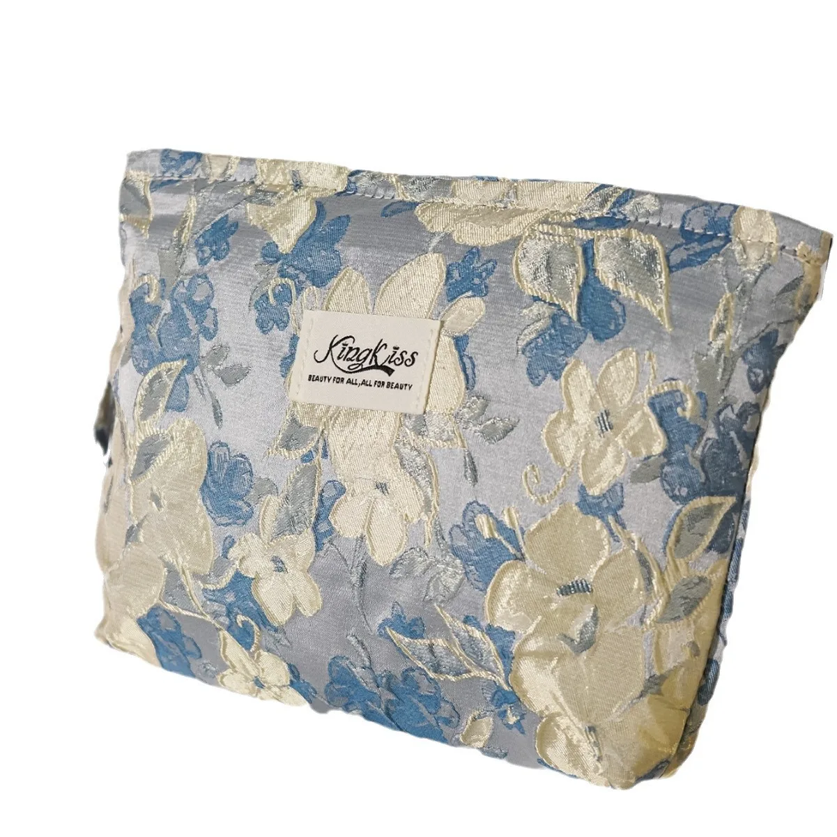 حقيبة يد نسائية كبيرة السعة بنقوش زهرية، حقيبة مكياج محمولة، حقيبة صندوقية منقوشة، خدمة تصميم مخصصة عبر الحدود، أحذية قابلة ل... #3