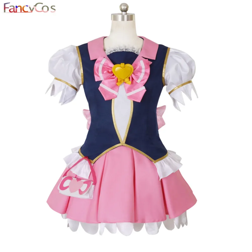 Anime Pretty Cure Lovely HappinessCharge PreCure! Megumi Aino Dress Cosplay Costume Anime Maid Lolita Custom Made Halloween