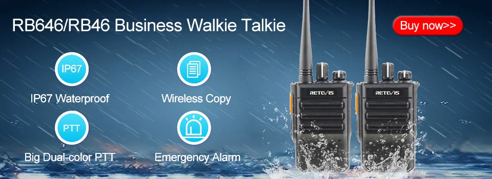 RETEVIS RB668 Walkie-Talkie 4 Stück FRS Zweiwege-Funkgerät mit Typ-C-Ladegerät Tragbare Lizenzfreie Funkgeräte für Hotel und Restaurant – Detail 3