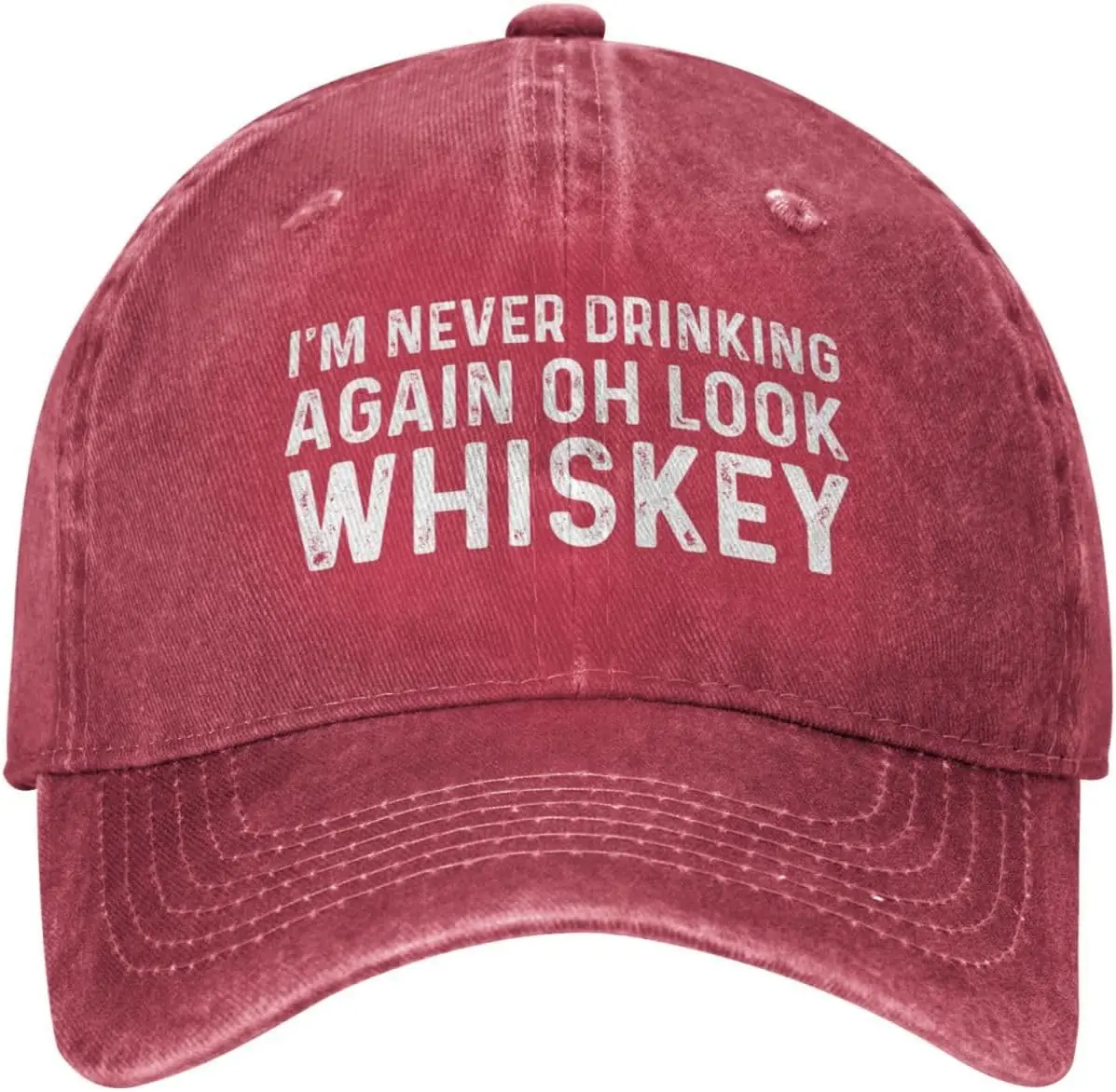 

I'm Never Drinking Again Oh Looks Whiskey Hat Women Baseball Hat Graphic Caps