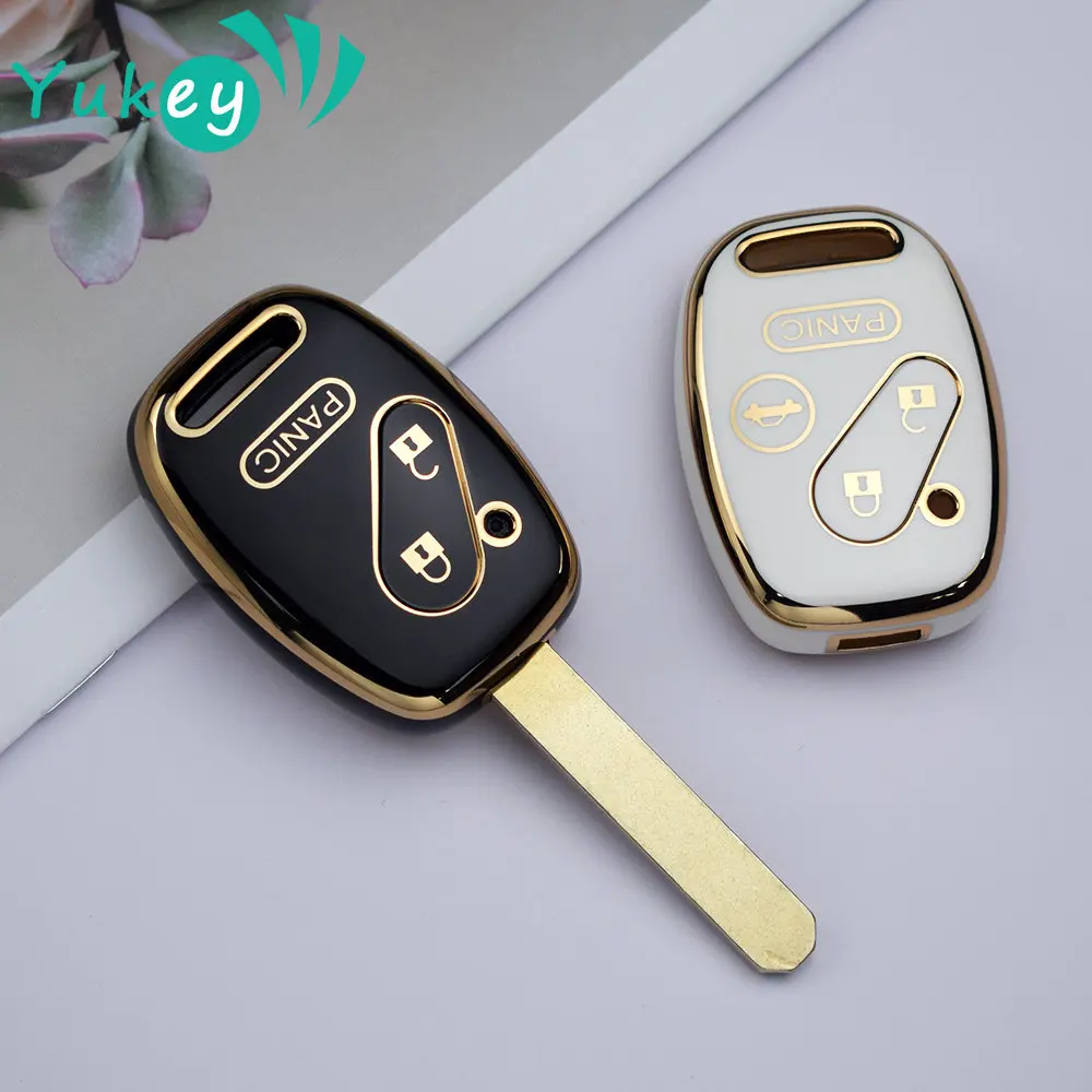 2 3 4 Buttons TPU Car Key Case Cover for Honda Fit CIVIC JAZZ Pilot Accord CR-V Freed Freed Pilot StepWGN Insight Key Shell