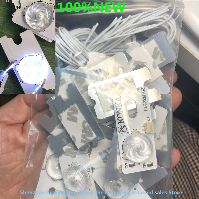 

30Pieces/lot 100%NEW high quality 6V SMD Lamp Beads with Optical Lens Fliter for 32-48 inch LED TV Repair KDL39SS662U 35018339