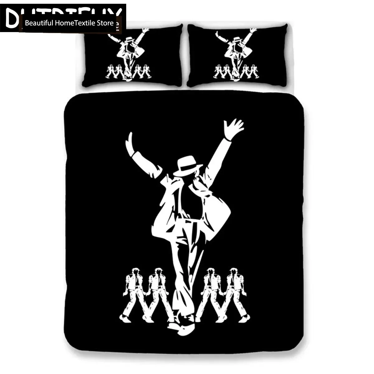 Michael Jackson 3D NEW Duvet Cover Pillowcase Bedding Set Adult Boy Girl Bedroom Decoration Children Single Double Large