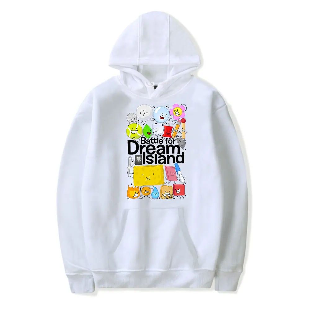 Jacknjellify BFDI Battle For Dream Island Hoodie Men and Women Harajuku Style Hip-hop Sweatshirt Spring and Autumn