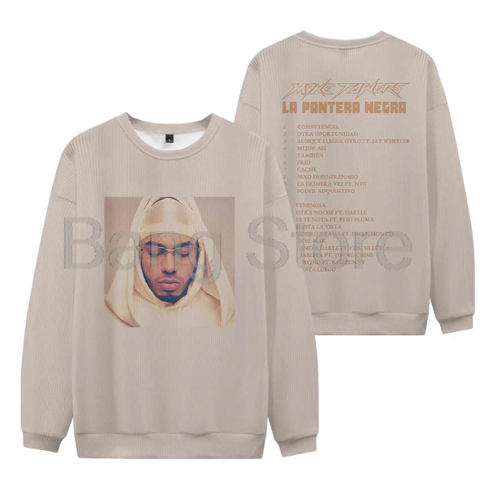 Myke Towers Album Cover Sweater Women Men Crewneck Long Sleeve Fashion Pullover Clothes