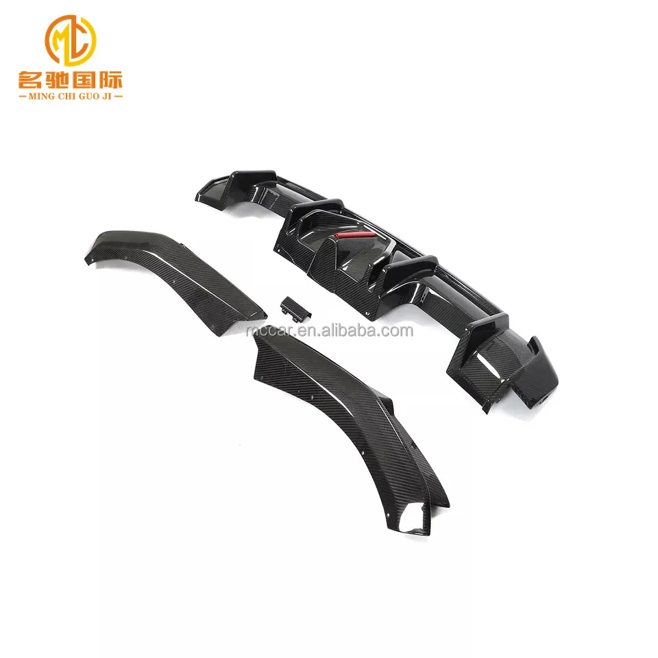 2021-2022 4series G82 Dry Carbon Fiber Rear Lip Spoiler Diffuser for BMW G82 G83 M4 Rear Lip Spoiler Diffuser