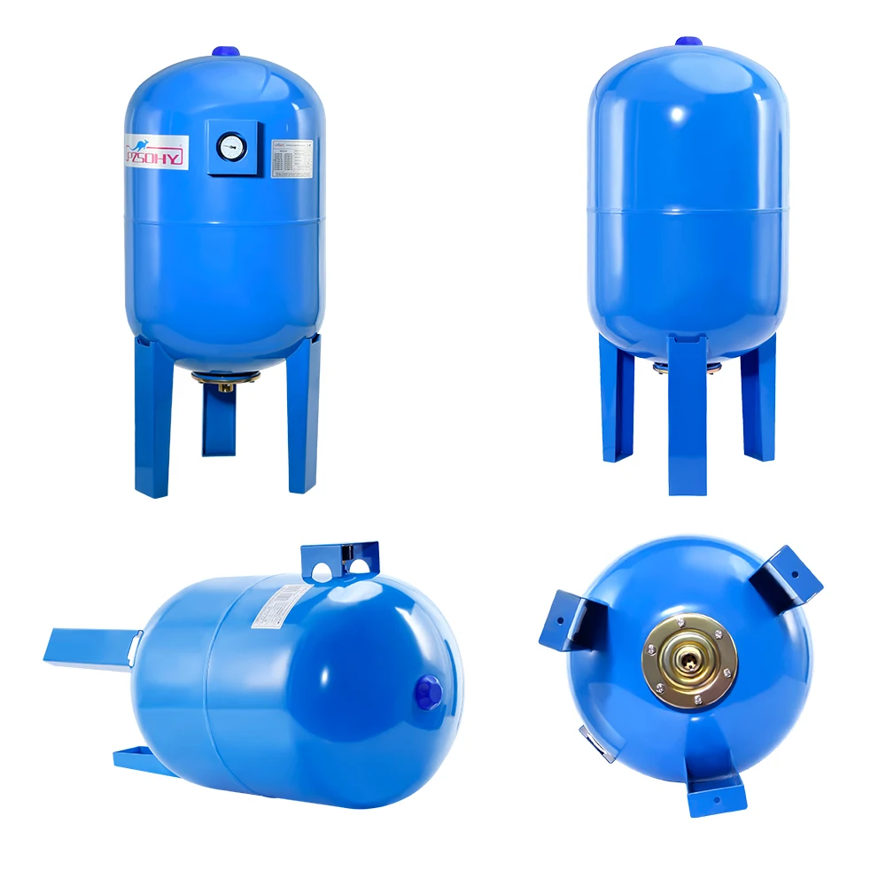 2025 يمكن للمصنعين تخصيص 100L 16bar ضاغط الهواء العمودي استقبال الضغط الكربون الصلب إمدادات المياه استقرار خزان