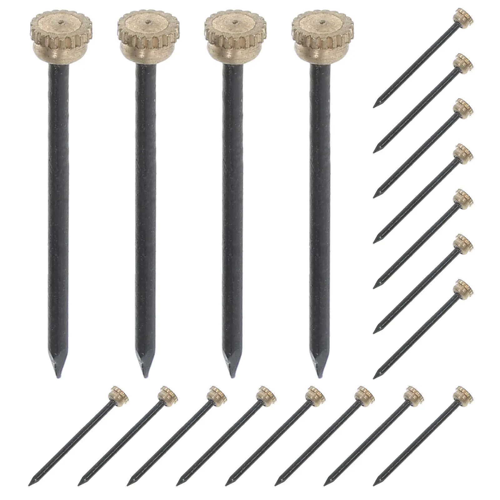 

50 Pcs Copper Head Iron Frame Hanging Nails Boxed Photo Wall Mounting Hardware Art Fixing Hanger Pins For Picture Frame Nails