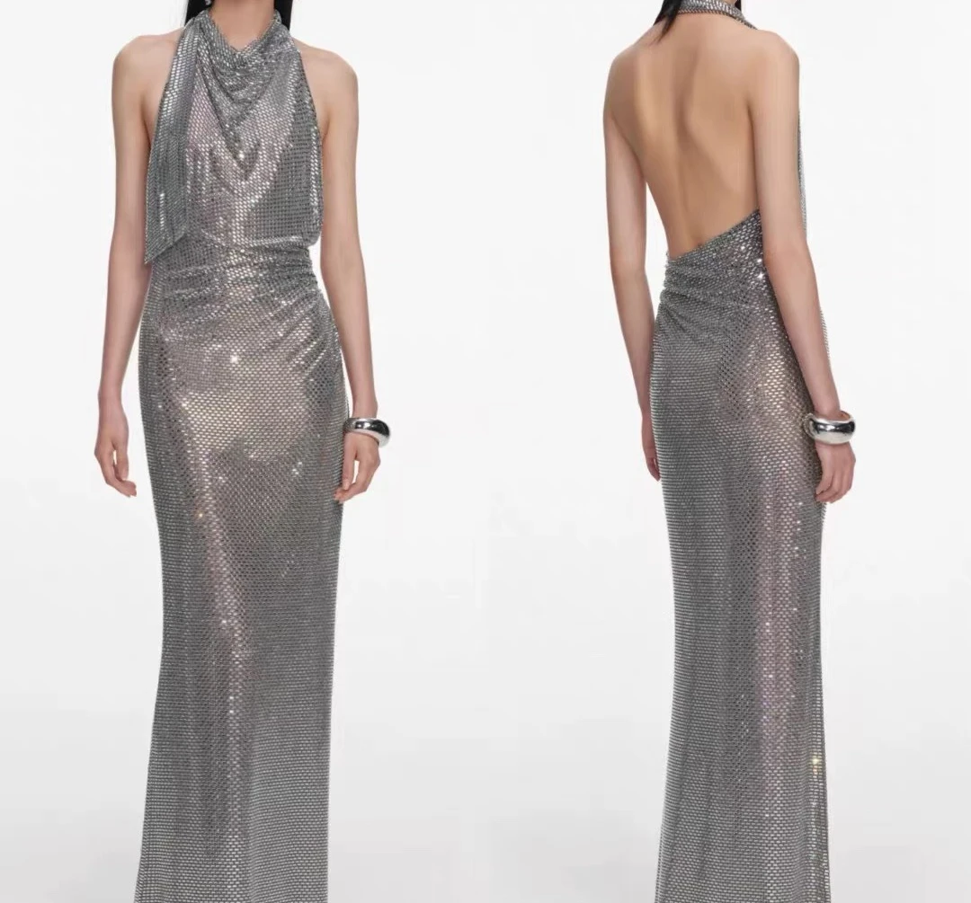 

2026 New Women's Dark Mini Long Dresses for Holiday Party