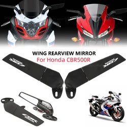 Motorcycle Wing Mirrors For Honda CBR500R CBR 500R CBR 500 R 2016-2020 2021 2022 Adjustable Rotating Rearview Side Mirror