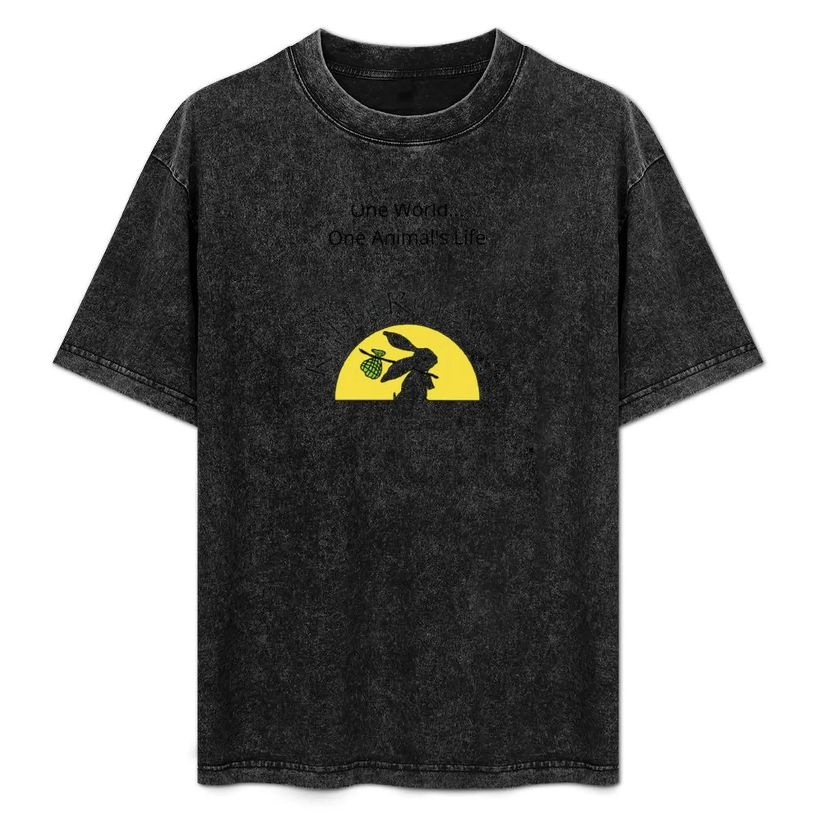

Rabbit Runaway Series T-Shirt Big Size Simple T-Shirt