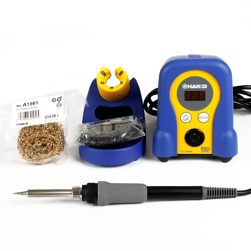 Оригинальная цифровая паяльная станция HAKKO FX-888D, 70 Вт, регулируемая температура, высокое качество, инструменты для ремонта печатных плат