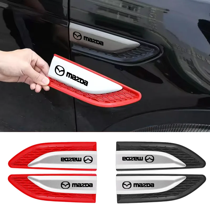 Auto-Türkotflügel-Seitenblatt-Emblem, Karosserie-Anti-Kratz-ABS-Aufkleber für Mazda 3 BK BL 323 Axela Atenza CX-3 CX-4 CX5 CX-7 – Detail 1