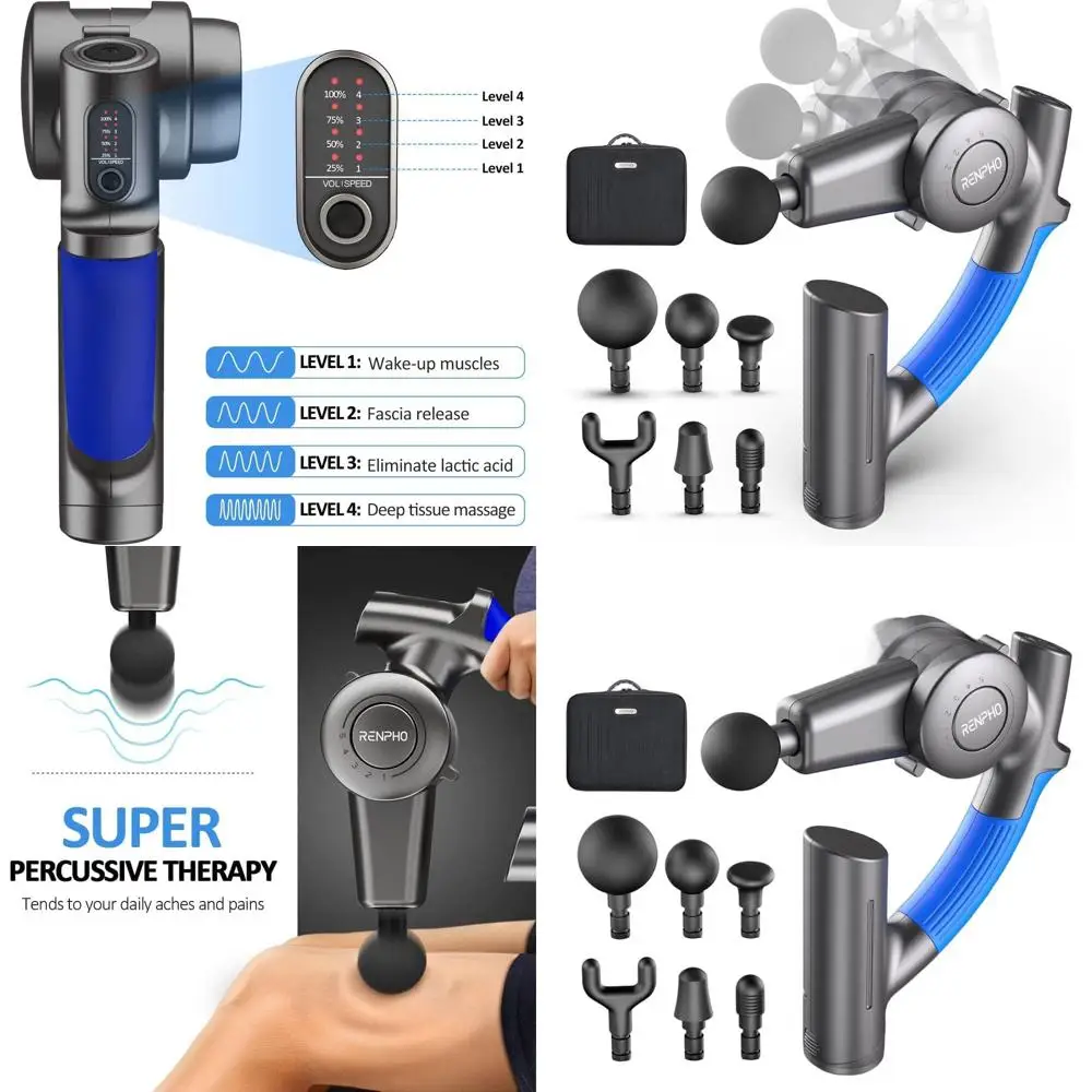 

Adjustable Arm Massage Gun for Deep Tissue Relief, Portable Muscle Percussion Tool, Ideal for Athletes, Carry Case Included, FSA