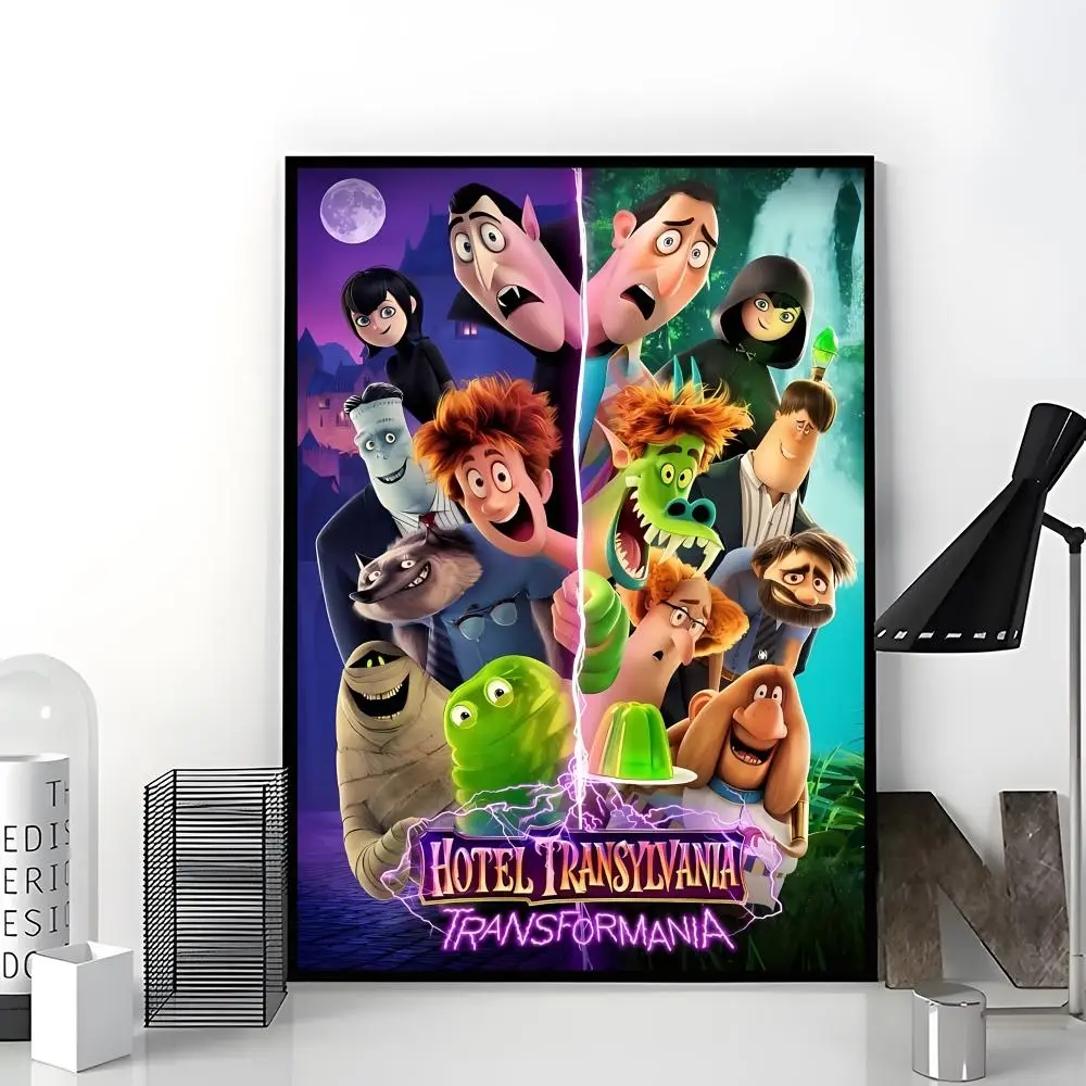Animated movie Hotel Transylvania Poster Aesthetic Dorm & Bedroom Wall Art Decor