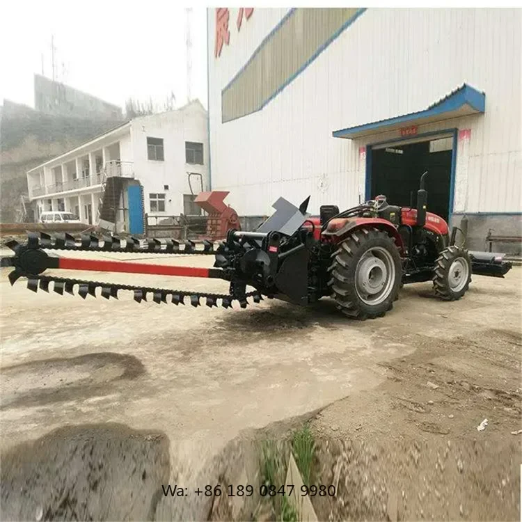 【Hot】Multi-functional Concrete Trenching Machine Tractor Disc Type Trencher Digging for Sale