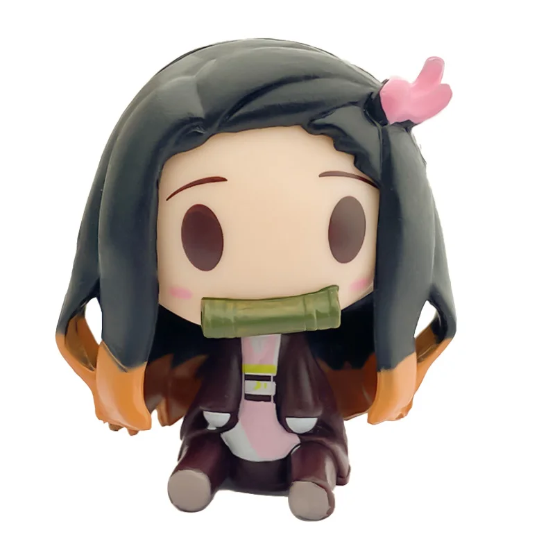 4cm Figuren Demon Slayer Obanai Miritsu Genya Tengen Tomioka Giyuu Shinobu Kanawo Gyoumei Muichirou Ornamente Mini-Modell Spielzeug-Set – Detail 22