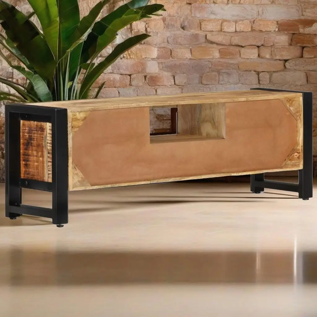 47.2” Solid Wood TV Stand | Stylish Media Console | Modern Furniture for Living Room