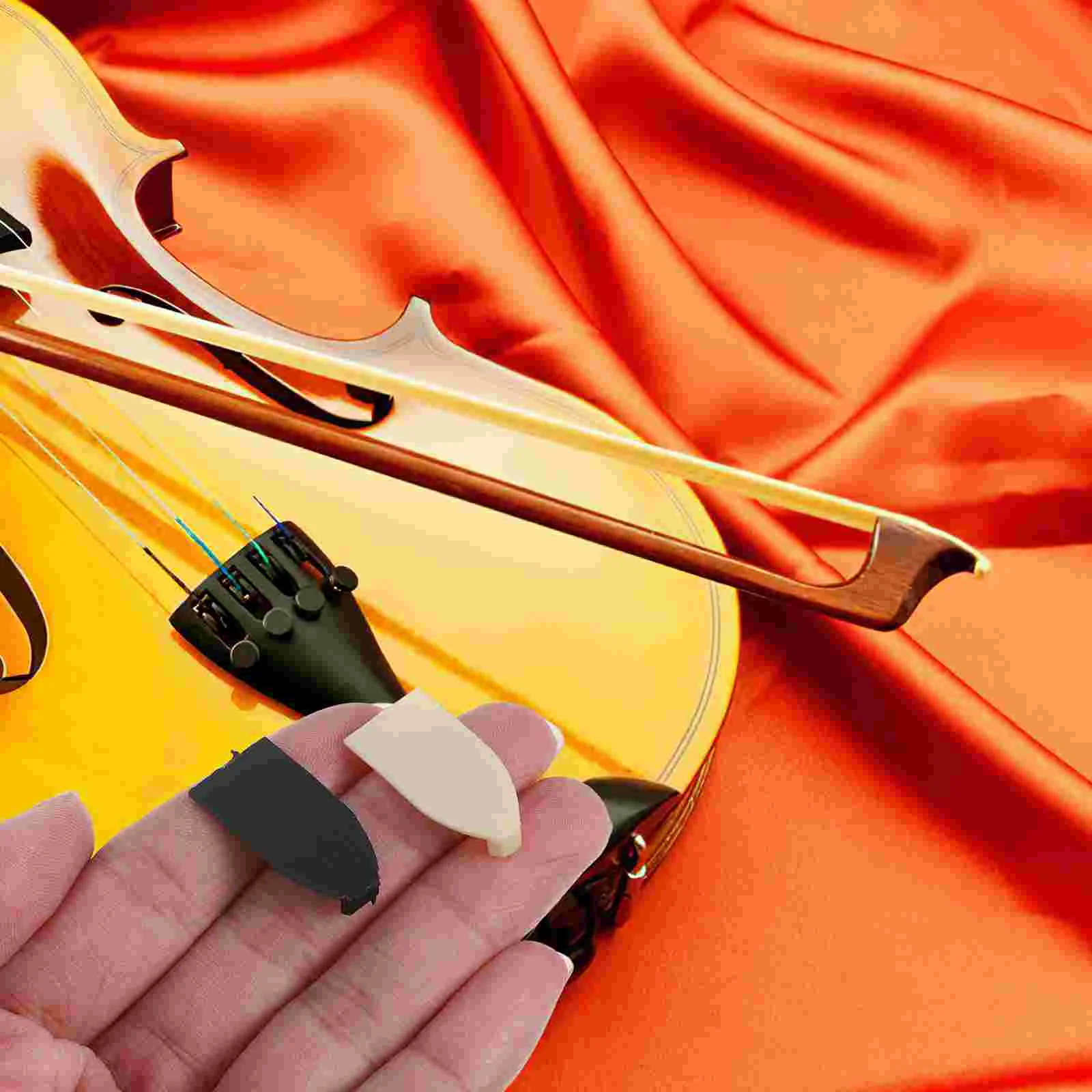 10 pezzi di copertura accessori per arco punte per violino raccordi per violoncello sostituiscono la sostituzione stabile dei cuscinetti in plastica