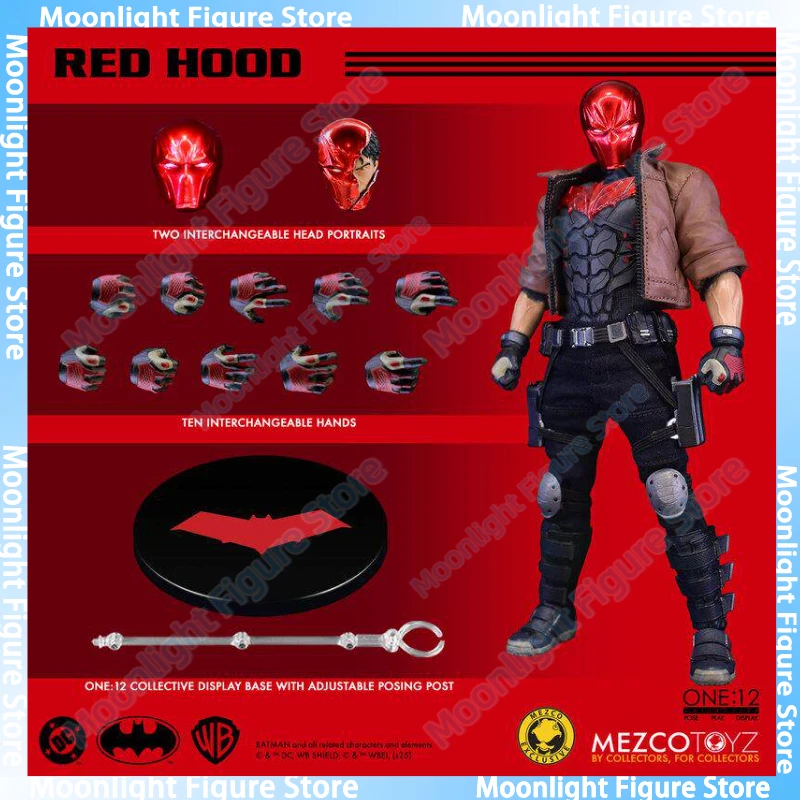 

В наличии: Коллекционная фигурка Mezco ONE:12 Red Hood 1/12, модель для анимации и игр, подарок, коллекционная модель
