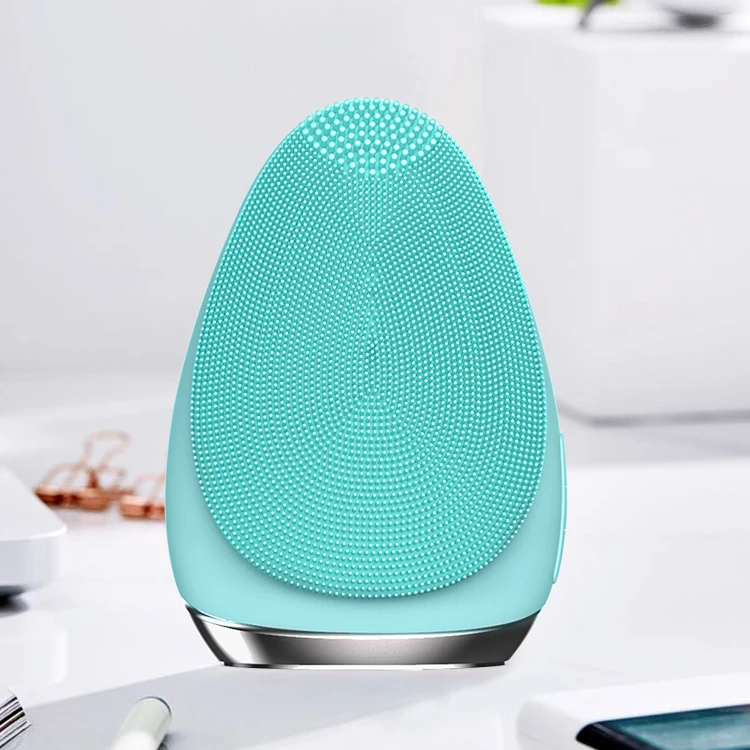 防水電動音波洗顔ブラシ-シリコン製洗顔ブラシ-超音波電動洗顔器