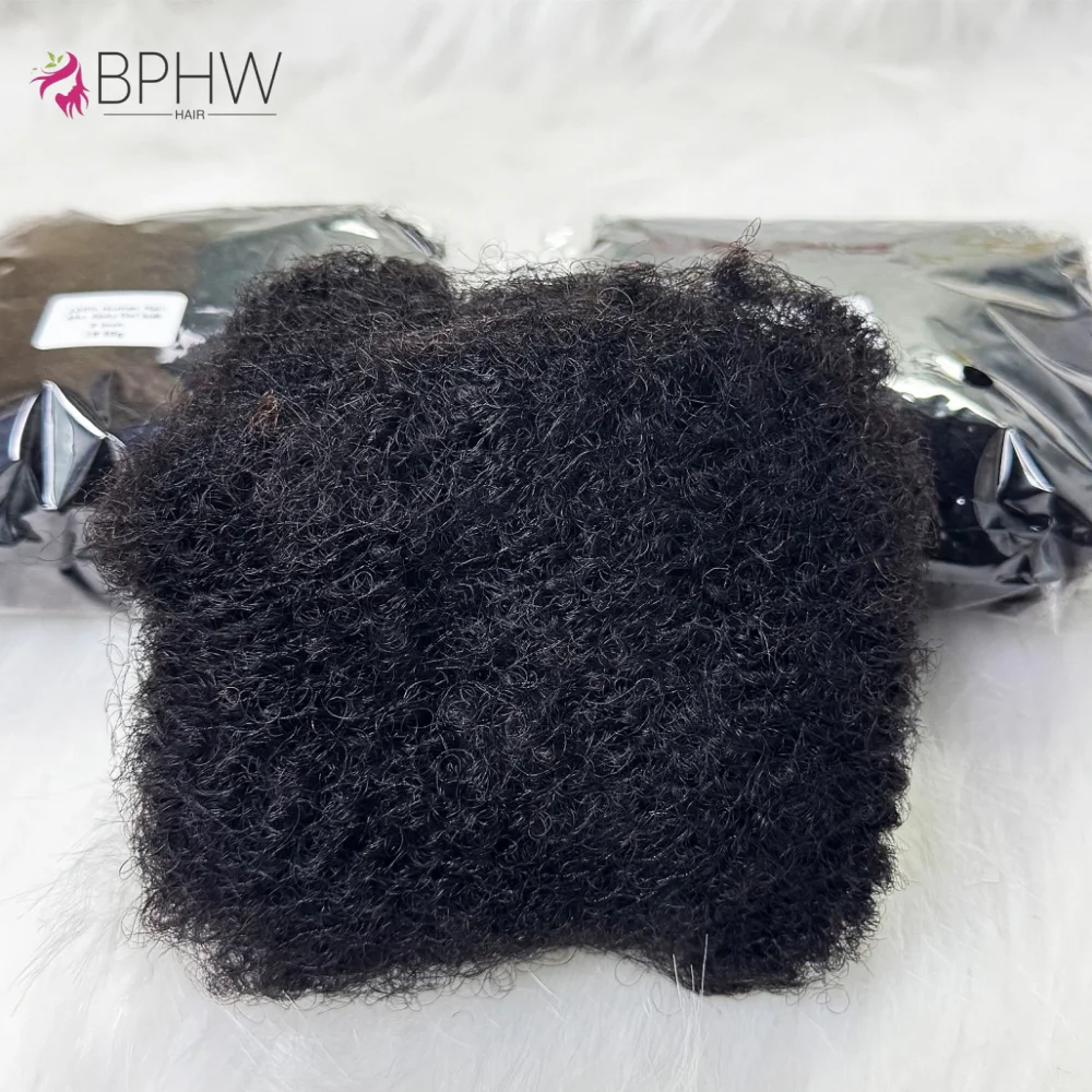 

Afro Kinky Bulk Hair Braiding Bundles 100% Human Hair High Quality Thick Afro Kinky Bulk Hair For Dreadlocks lot 30g/pcs BPHW