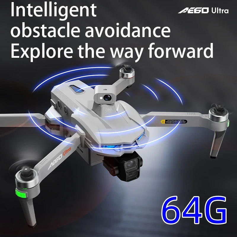 

AE60 Profesional GPS Drone 3-axis gimbal Aerial Photography With 8K HD Camera Brushless Motor Obstacle Avoidance FPV Drone