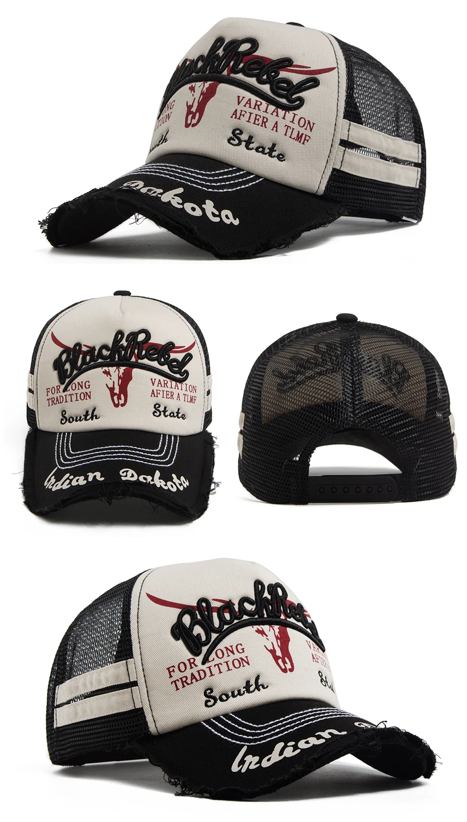 Sommer-Mesh-Trucker-Cap für Herren, Vintage-Baseballkappe mit Stickerei, Sonnenblende, Retro-Snapback, Damen-Hip-Hop-Dad-Caps für Outdoor und Freizeit – Detail 5