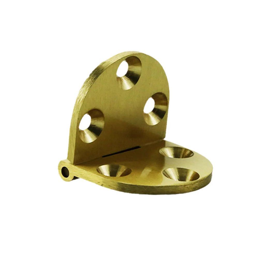 2pc 90° Degrees Brass Copper Flap Hinge Folding Table Roundtable Plane Concealed Hinges Cabinet Door Hinge Cupboard Closet Hinge