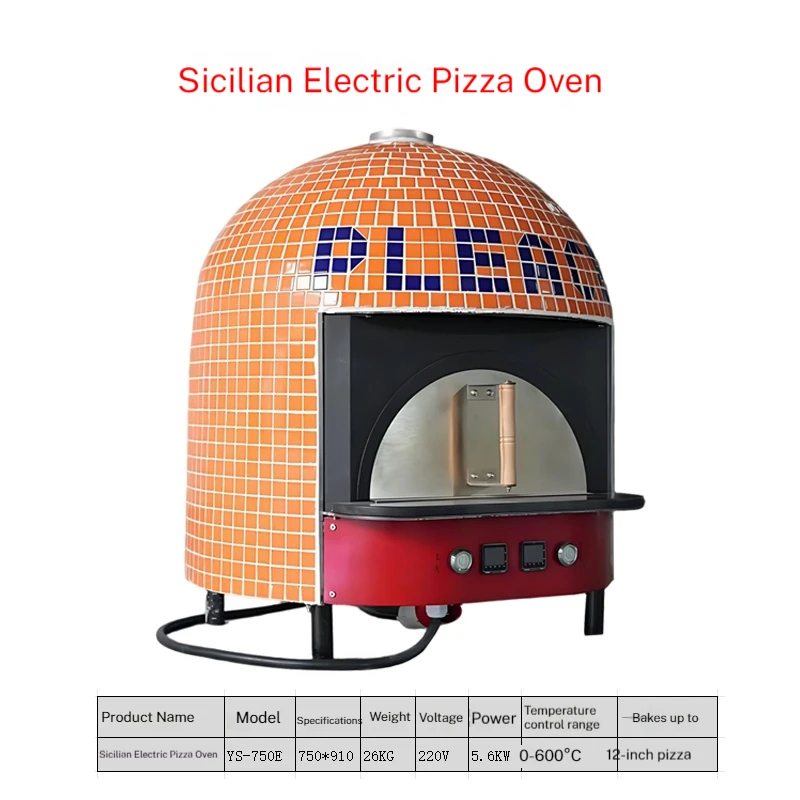 Commercial Italian Pizza Oven Customized with Wood Gas Electric Heating High Productivity Benchtop Bakery Indoor Neapolitan