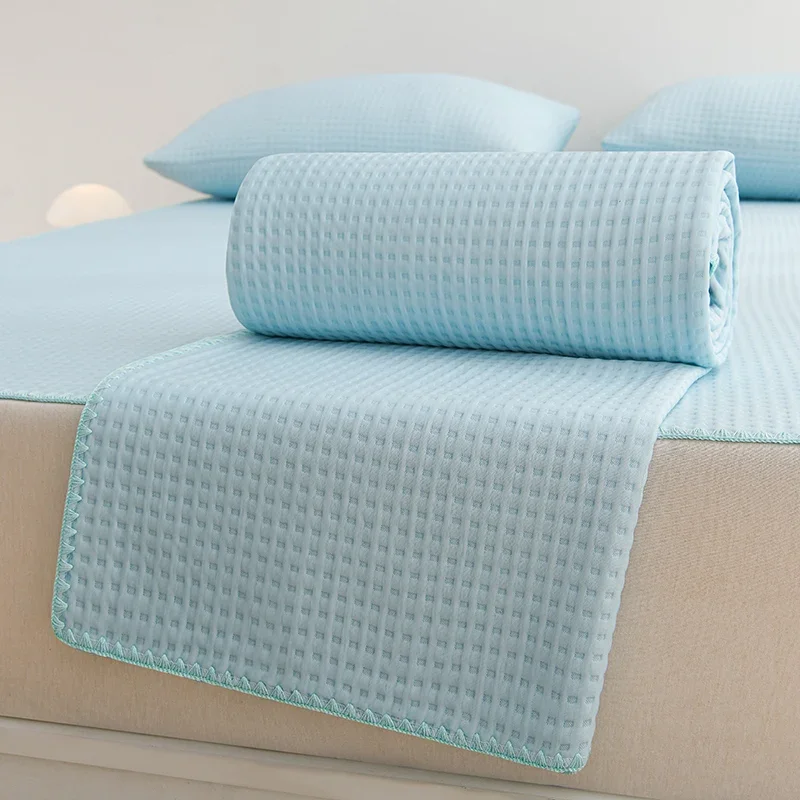 Luxury Soft Waffle Summer Cooling Blanket for Adults Kids Breathable Air Conditioner Quilt Lightweight Sofa Bed Throws Blanket