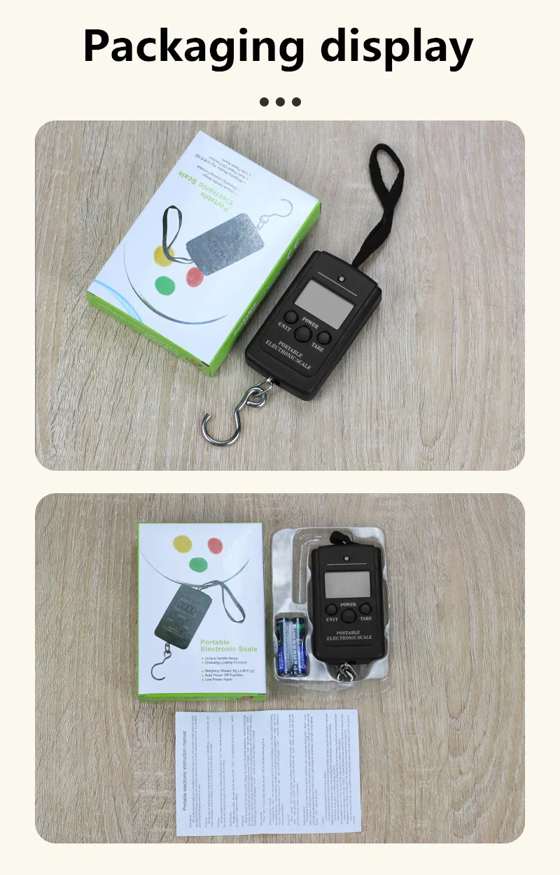 1 قطعة متعددة الوظائف صغيرة 40kg10g الإلكترونية معلقة الصيد الأمتعة Balanca المحمولة الرقمية مفيد جيب الوزن مقياس بخطاف أداة #6