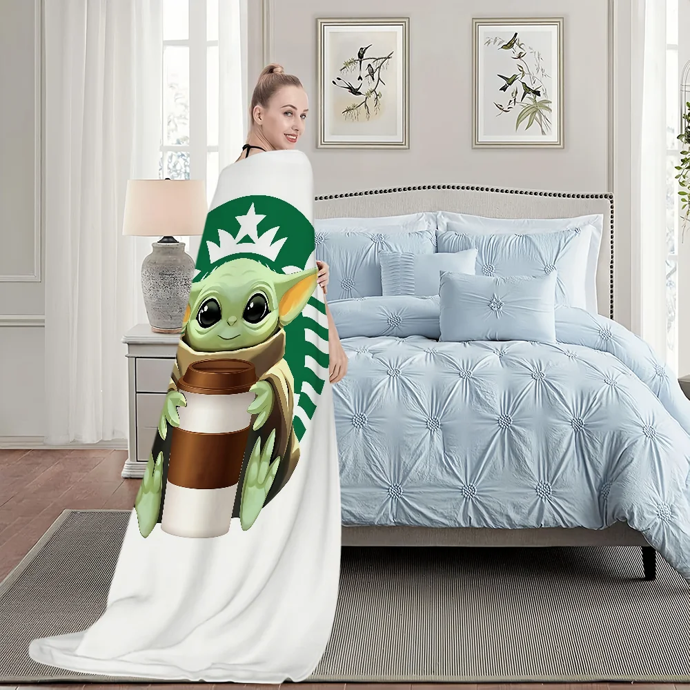 STAR Yoda W-WARS Blanket For Soft Throw Blanket for Picnic Bed Sofa Home Bedroom Cozy Warm Comfortable view 5