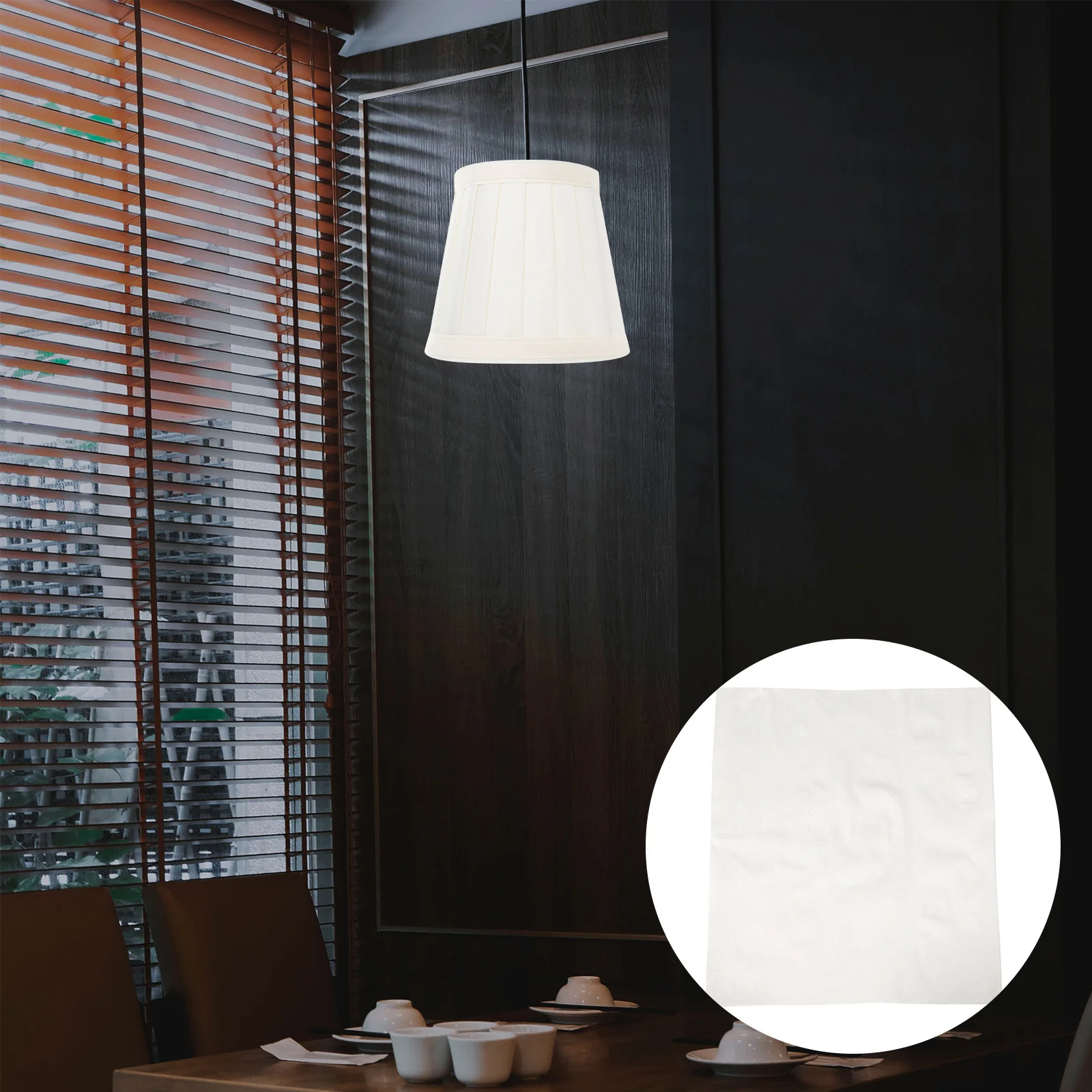 

Lampshade DIY Material Fabric Sheet - Fade Resistant Comfortable Touch Light Cover Crafting Kit for Desk Floor Lamp Shade