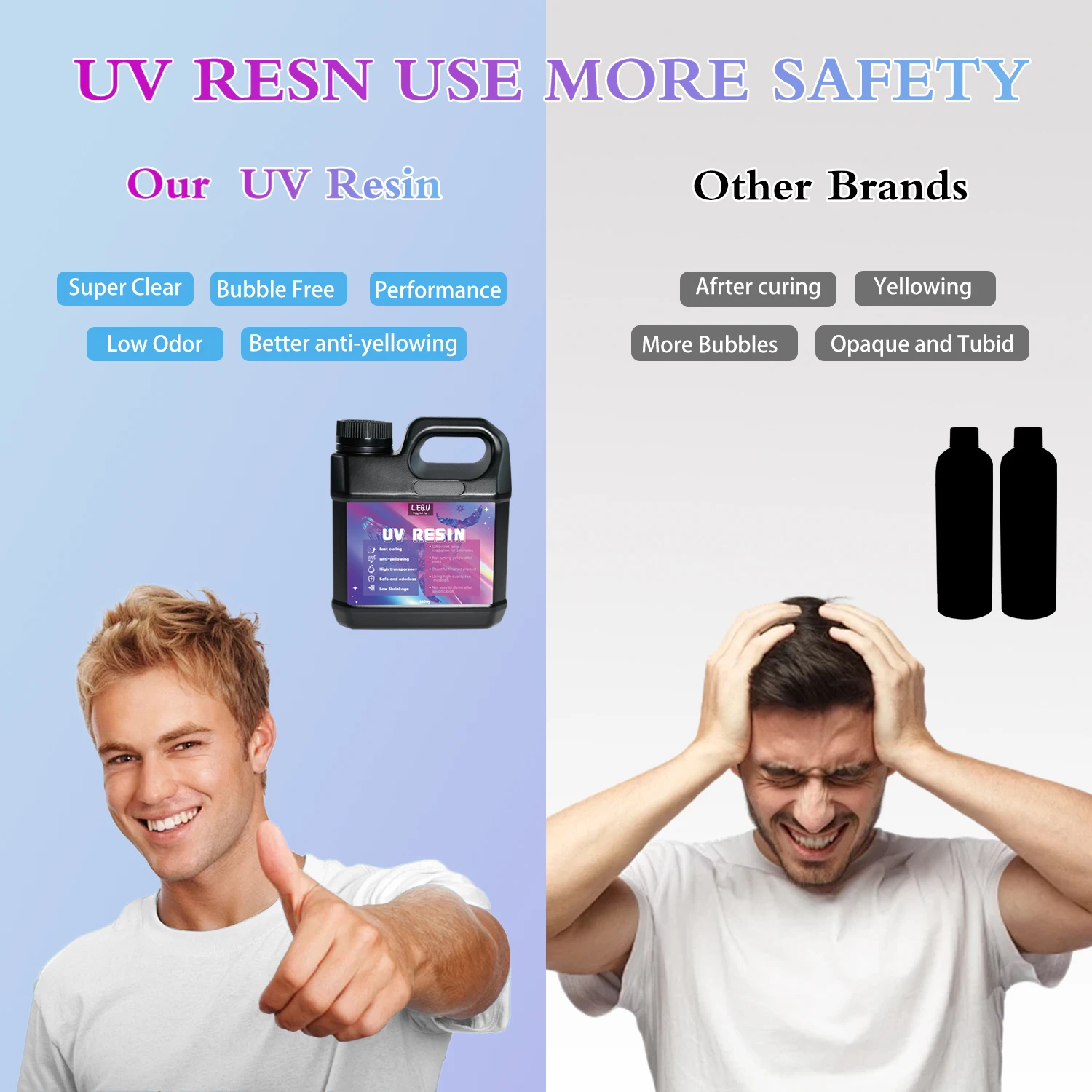 السائبة الأشعة فوق البنفسجية الراتنج كريستال واضح كبير الأشعة فوق البنفسجية علاج راتنجات الايبوكسي مجموعة صلبة قسط الراتنج الأشعة فوق البنفسجية شفافة الشمسية المنشط الغراء للمجوهرات #4