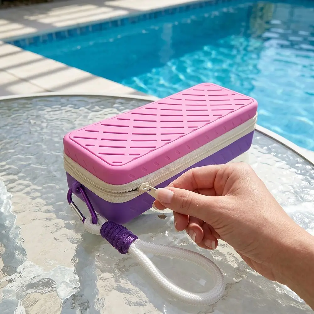 Large Capacity Silicone Swim Goggle Case Breathable Waterproof Eyeglasses Storage Bag Portable Soft Goggle Storage Box