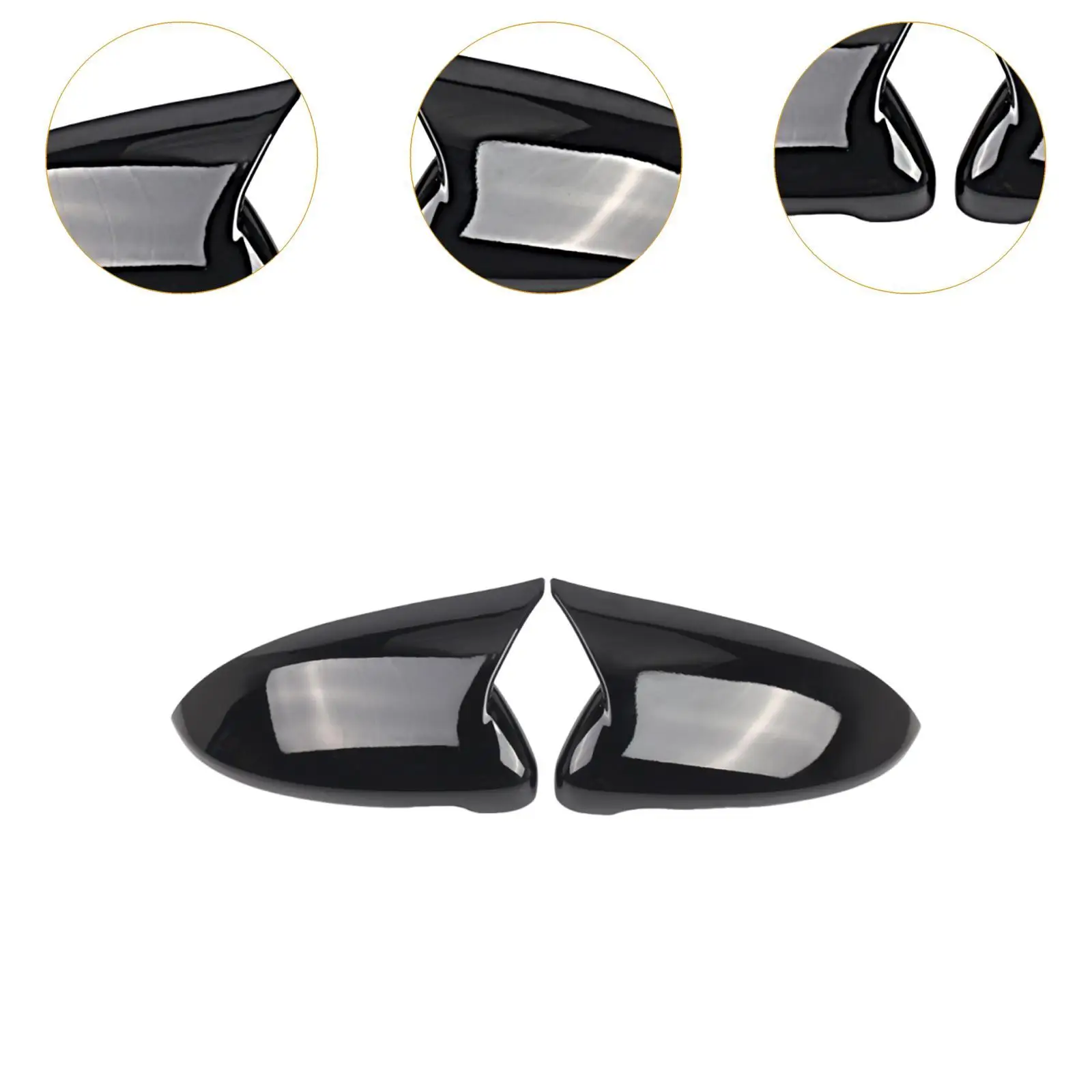 2 قطعة غطاء مرآة الباب قبعات 5G0857537 5G0857538 قطع غيار الشاحنات استبدال اكسسوارات السيارات الخارجية لفولكس واجن جولف MK7
