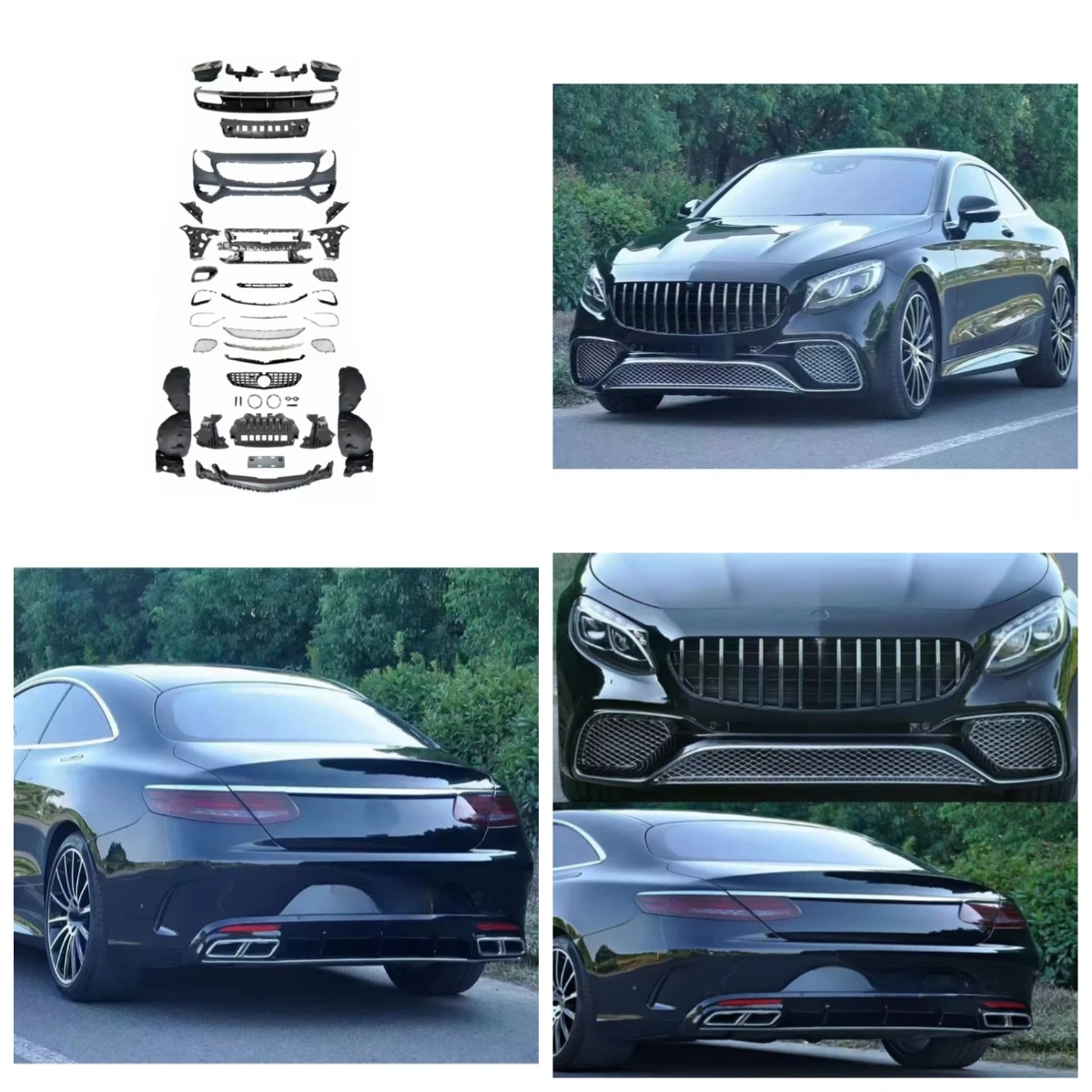

Stlf W217 C217 For S-Class Coupe 2014-2020 Front Bumper Body Kit New Plug And Play Bolt-On High Quality
