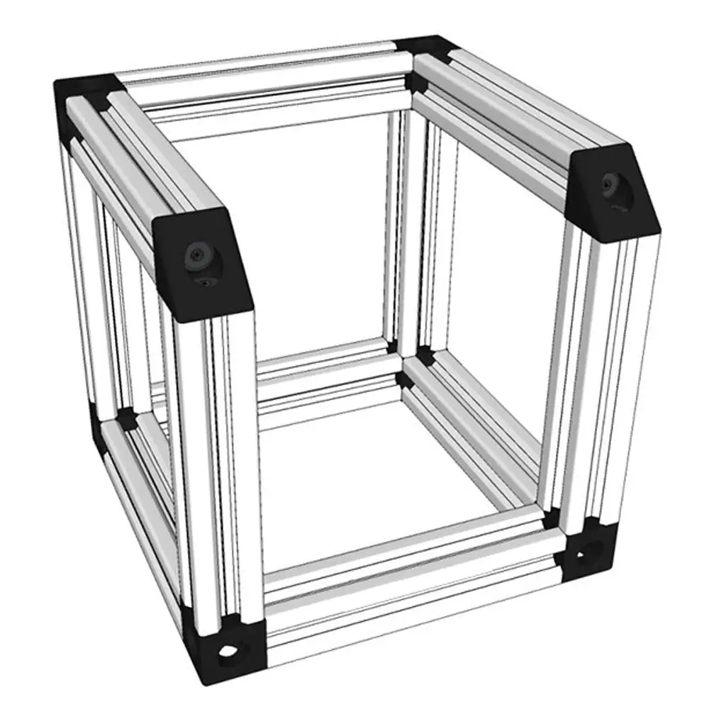 8 teile/paket 2020 Aluminium Block Cube Prisma Stecker Rad Regler Ecke für 6mm Slot Aluminium Extrusion Profil 2020 Serie – Detail 27