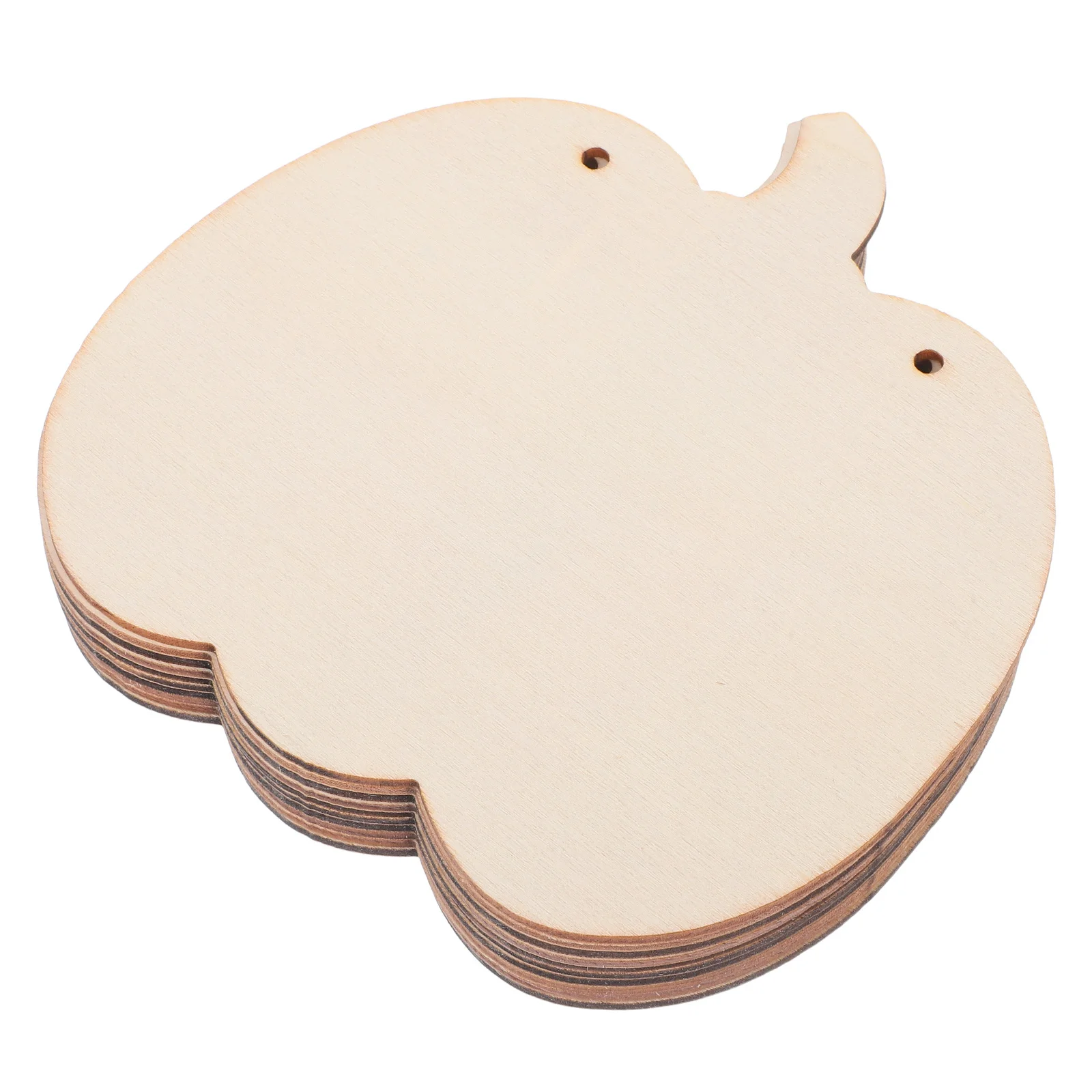 

10Pcs Wooden Pumpkin Shapes Unfinished Craft Chips for DIY Halloween Decor Wedding Party Wood Craft Blank Wood Slices