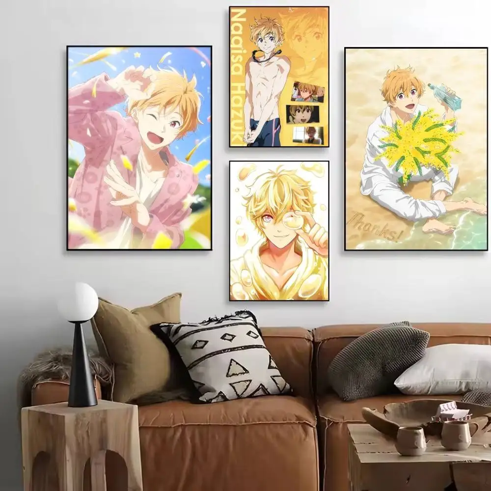 Cartoon Anime Characters Hazuki Nagisa Posters High Quality Self-adhesive Wall Art Decorations Color Prints Sticky