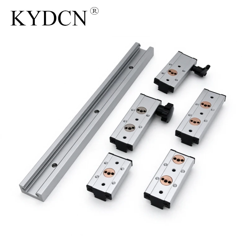 SGR Built-in Dual Axis Linear Guide Rail Kit 1pc Rail +1pc Locking Slider SGB Roller Slide for CNC Machine Parts 3